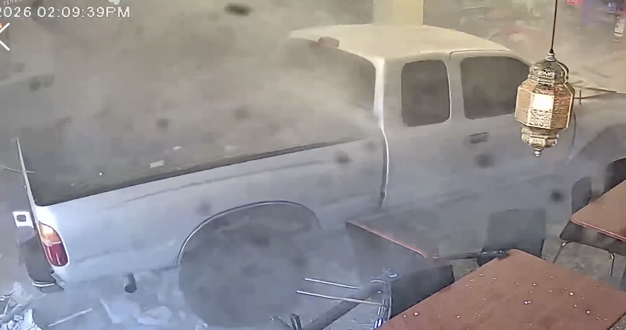 Watch: Suspected drunk driver crashes truck into California restaurant — Lansdale Dining news